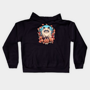 Ragdoll Cat Halloween, Cat Lover Kids Hoodie